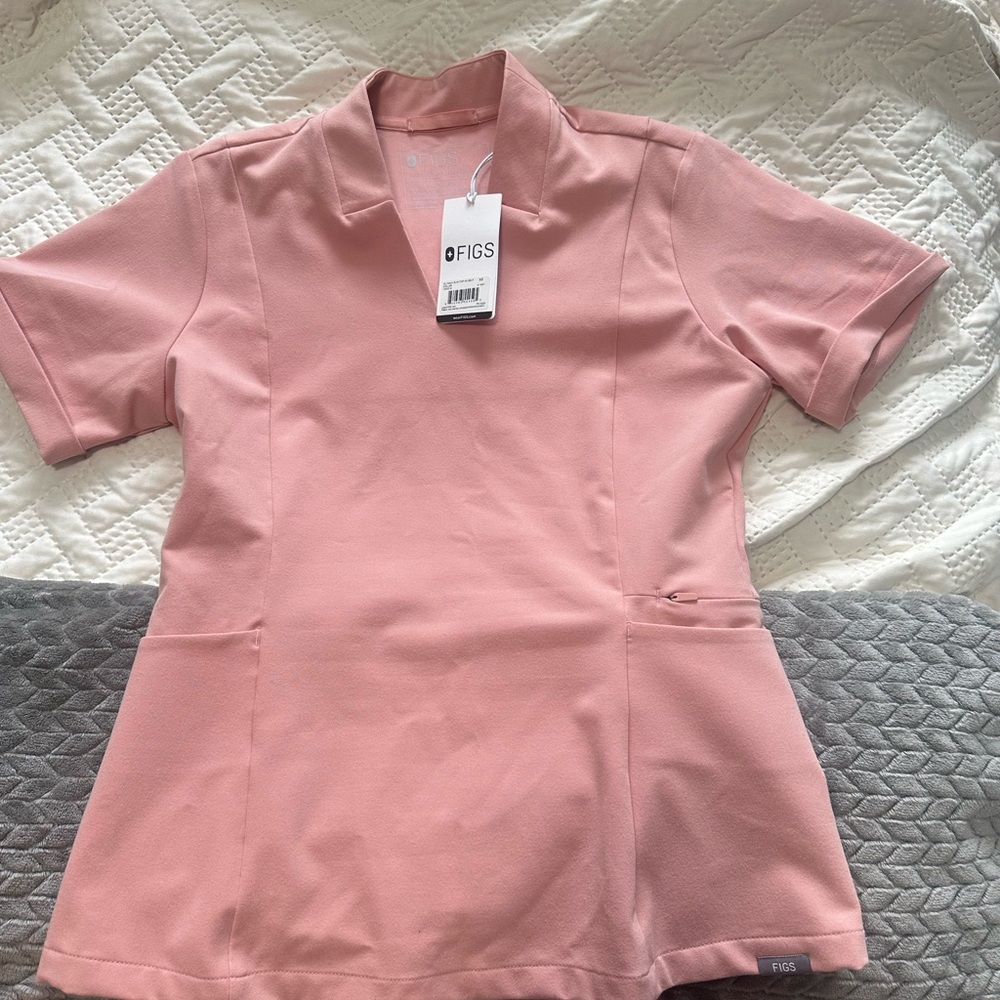 Figs Women's Scrub Set, Pink Sand - Picture 2 of 3